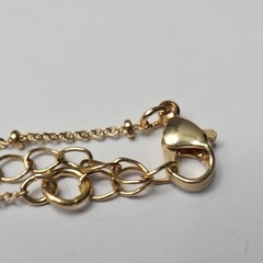 Vintage Gold Tone Beaded Chain Marked “LC” Lauren Conrad