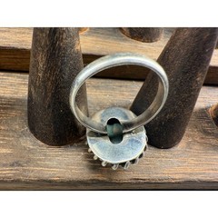 Vintage Style Turquoise and Sterling Silver Ring Sz 8.5