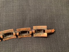 Renoir copper choker necklace, vintage