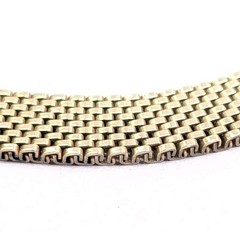 Vintage NANASI 12K Gold Filled Mesh Necklace 47 Grams 15.5 Inch Collar