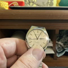 Vintage Working Caravelle/Bulova Automatic Day-date Men’s Watch Stainless Steel