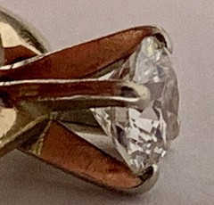 Vintage Solid 14k Yellow Gold Diamond Ring Estate, Natural Diamond, Antique 0.68