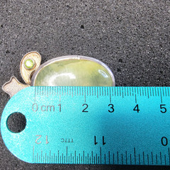 Vintage Prehnite Peridot Statement Pendant 925 Sterling Silver Large Boho 25g