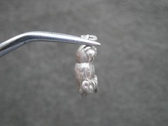 Owl on Branch Vintage Solid Sterling Silver Bracelet Charm Pendant 2.6g
