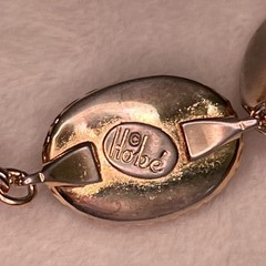 Vintage Hobe Scarab Link Bracelet