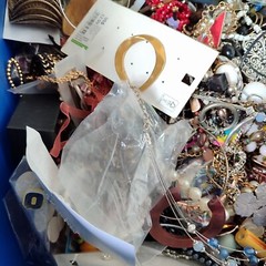 1 Pound Costume Jewelry Craft Wearable Scrap Junk Lot Tangled Harvest