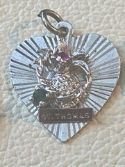 Vintage Sterling Silver & Brass World Travel & Map & Shield Charms CHOICE