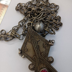 Ethnic Chandelier Necklace Boho Folk Bell Fringe Tribal Middle Eastern Statement