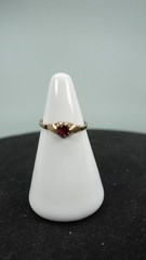 Vintage Dainty 10k Ruby Ring Sz 5.25