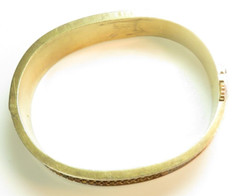 Victorian 1800’s 13KY-19KY Range Bangle Etruscan Bracelet 6″ Width IC 0.632″ ID