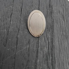 Vintage Stuckey Speer 925 Sterling Silver Oval Tie Clip Blank Mid Century Bar
