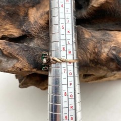 1950s Vintage 14K Rose Gold With Man Made Stones Ring (Size 6.5) (R41G)