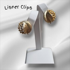 Vintage Monet Trifari Napier Lisner Clip Goldtone Earring Lot