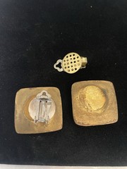VTG Clip Earrings Lot STATEMENT RUNWAY STYLE Mosaic Geometric Dangle MORE *Read*