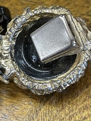 Vintage Black Faceted Glass Bead Necklace & Bracelet. MC. 150g