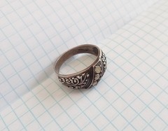 Vintage Ring White stones Sterling Silver 925 test Women Jewelry size 9.5
