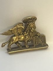 MMA Pendant Pin Lion St Mark Signed Metropolitan Museum Art Estate Jewelry 1984