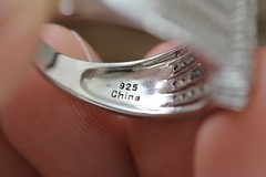 VINTAGE BRILLIANT DESIGNER STERLING SILVER 925 RING SZ 11.25 PRETTY