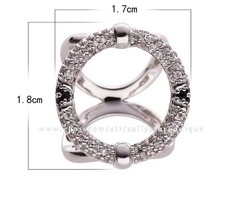 Sally’s Quality 100% Copper Scarf Ring Mini Buckles Brooch For Ribbon & Scarf