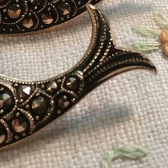 Vintage “Made In Germany” 2PCS Marcasite Brooch Fish 06-01-2022 45mm
