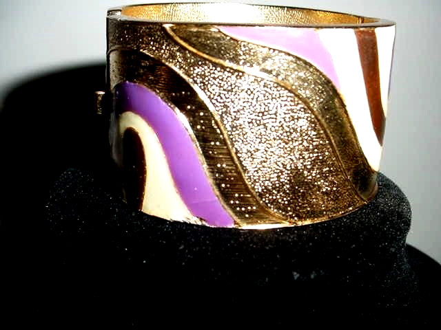 MID CENTURY ORIGINAL SIGNED LANVIN PARIS RUNWAY HAUTE COUTURE BRACELET XLNT!