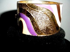 MID CENTURY ORIGINAL SIGNED LANVIN PARIS RUNWAY HAUTE COUTURE BRACELET XLNT!
