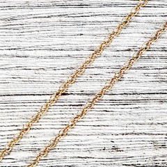 Vintage 10K Yellow Gold Rolo Chain Link Necklace 18.25″ Staple Classic