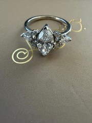 Sarah O. “Monroe” 14k White Gold 1.03 ct Marquise Size 5.5