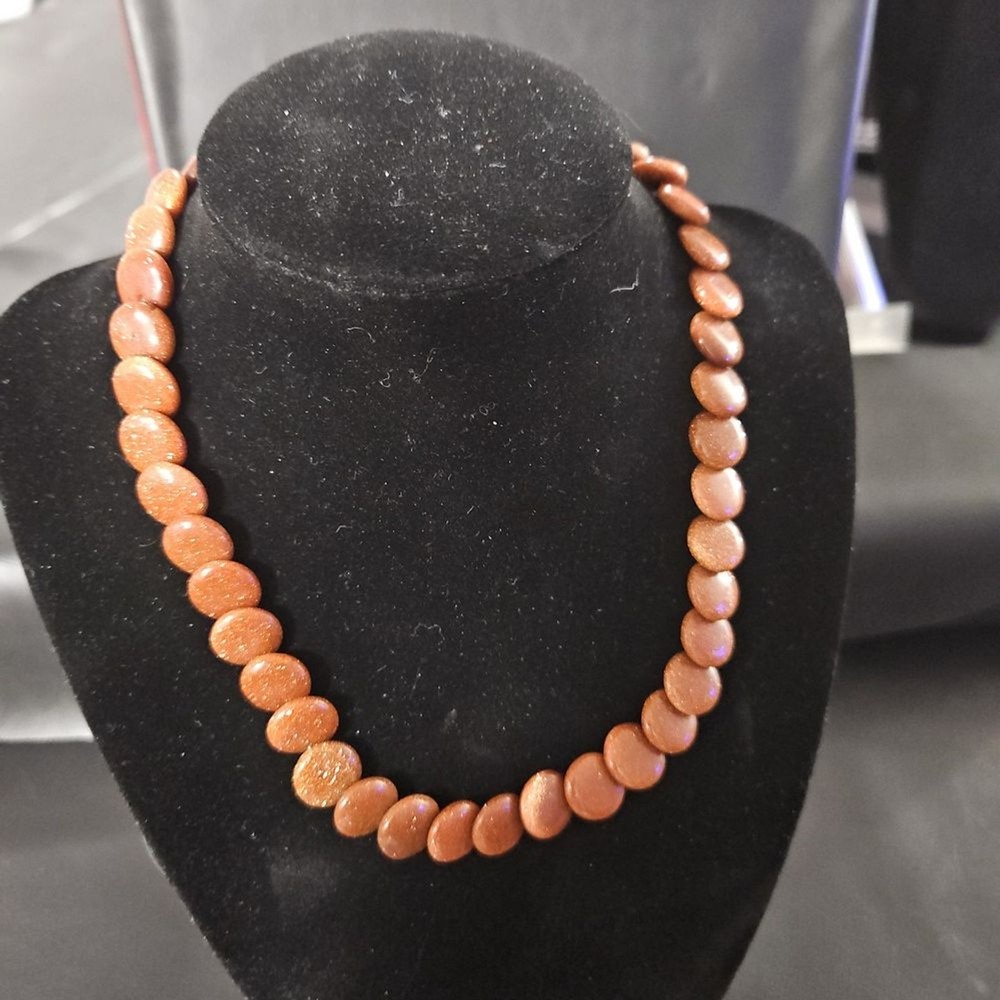 Elegant Goldstone Necklace