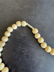 Wooden Beaded Necklace Bohemian Retro Vintage Classic Graduated Beads Purple