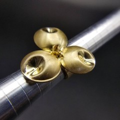 Floral Gold Large Flower Vintage Ring Fashion Jewelry Volume Free Size
