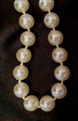 CAROLEE Vintage Earring & Necklace Set, Ivory Faux Pearls, Silver-toned Accents