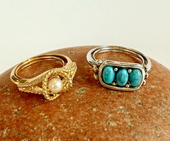 Vintage Avon Ring Lot of 5 from the 70’s 80’s Various Adjustable Sizes see photo