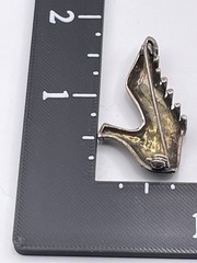 Vintage Sterling Shoe Pin Marcasite Silver Signed FAS