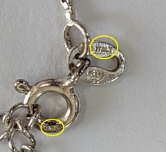 Vintage cookie lee filigree pendant on a sterling silver chain FREE SHIPPING