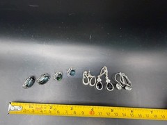 Earrings vintage stud post pierced earrings. stones, turtle. 24 pair. untested.