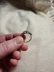 Antique Vintage Ring Morganite? Engagement Ring Unmarked Very Beautiful And Old