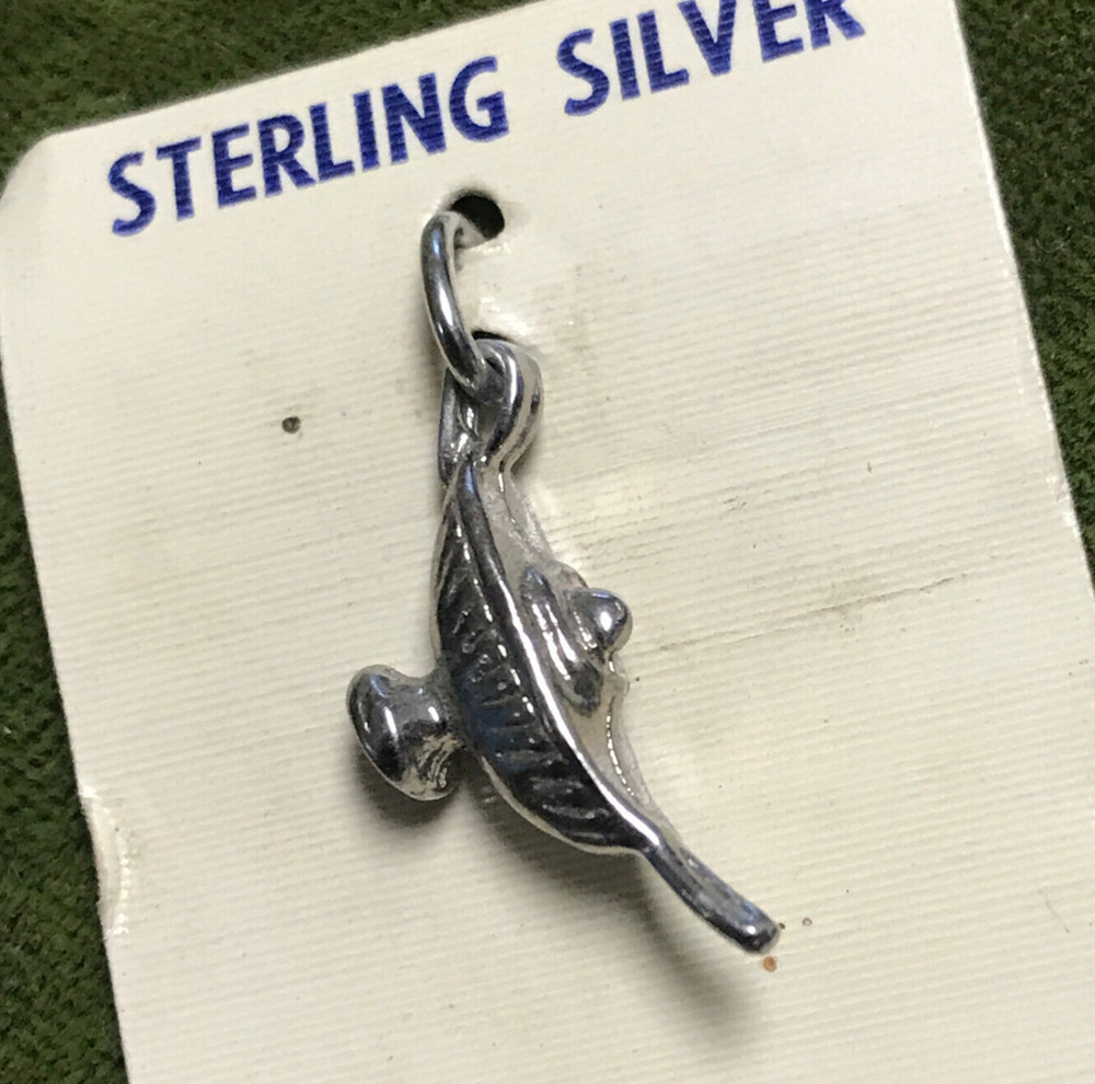 Sterling Silver Vintage Genie Lamp Charm Pendant Apprx 3/4″ Made in USA