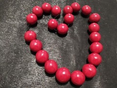 Vintage women’s beads Red color Soviet Made in the USSR Rare