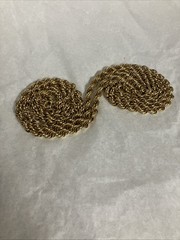 Vintage Versatile Monet Necklace Rope Twist Chain Polished Gold Tone 56 In
