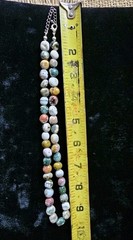 Ocean Jasper Beaded Necklace 16/18″ Polished Beads Smooth 6/10mm Multi Color Sz