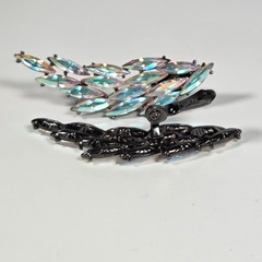RARE- YSL Yves Saint Laurent Aurora Boralis Goossen’s Earring & Brooch Set