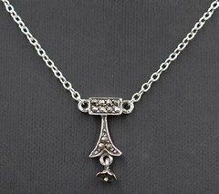 Vintage Marcasite & Sterling Silver Necklace Fine Jewellery Length: 39cm
