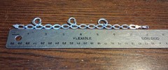Vintage Sterling Heart Charm 8″ Chain Bracelet 13g See Pics/Description