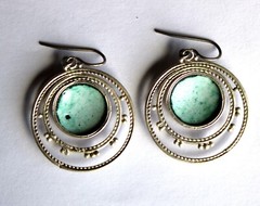 Vintage 1980s Russian Hand Painted Enamel Jewelry Earrings 3 Variations #122,157