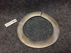 Vintage Silver Plated Choker Necklace Marshall Metal Mfg Wide Band New Old Stock