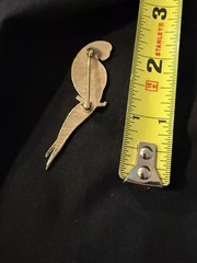 5 Vintage Pins Brooches Western Themed Parrot Butterfly Kiwi “B” See Description