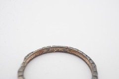 Vintage Sterling Silver 925 Ring Size 8.5 Textured V4