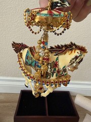 Lunch At The Ritz (LATR) Vintage Carousel Horse Set Brooch/Pendant Earrings