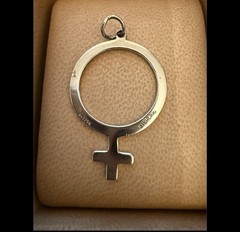 Vintage Avedon Sterling Female/Feminist Symbol Pendant